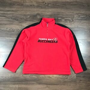 Reebok NFL Tampa Bay Buccaneers Men’s Vintage 2000’s 1/4 Pullover Fleece Sweater